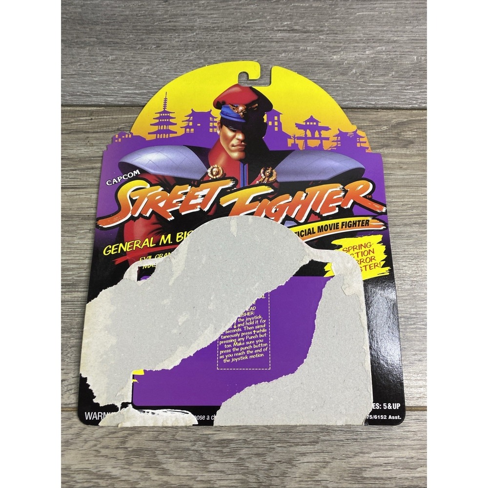 1993 Capcom Street Fighter General M. Bison‎ Evil Grand Master Back Card